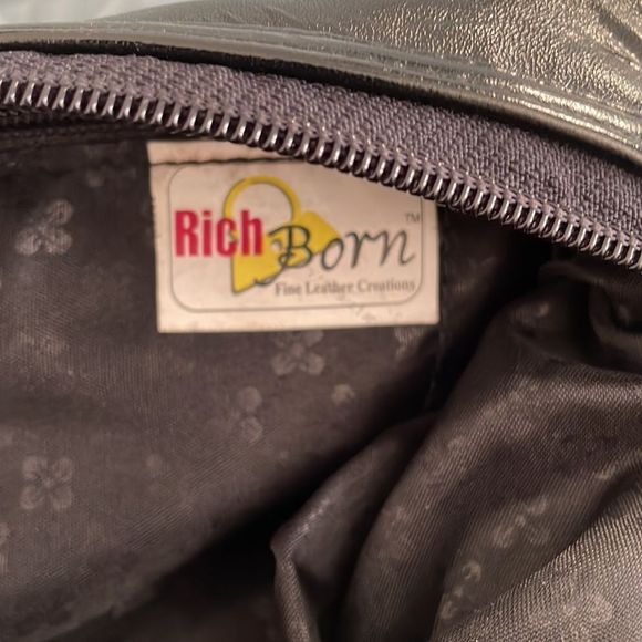 Rich born, mini leather handbag, black, super soft leather - Picture 7 of 7